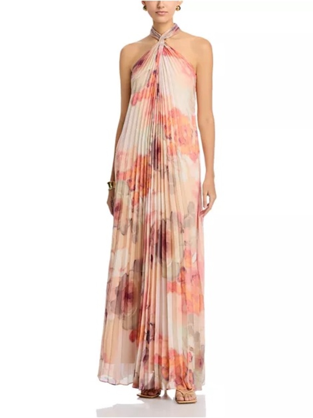 NWT Ungaro Ira maxi floral halter‎ dress size 2
